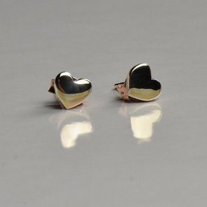 Dyadema Rose Gold Clad Heart Earrings